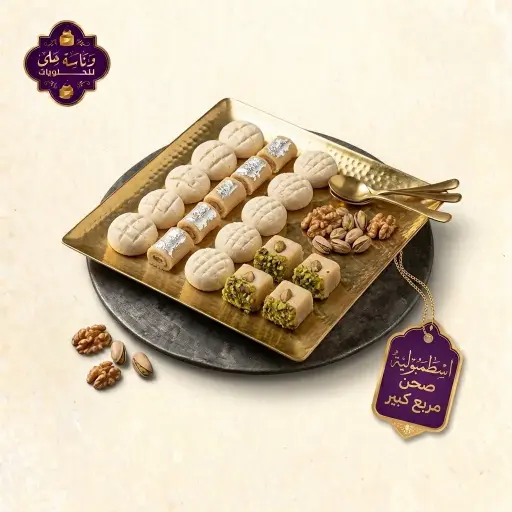 [1016-1023] اسطمبولية صحن مربع كبير